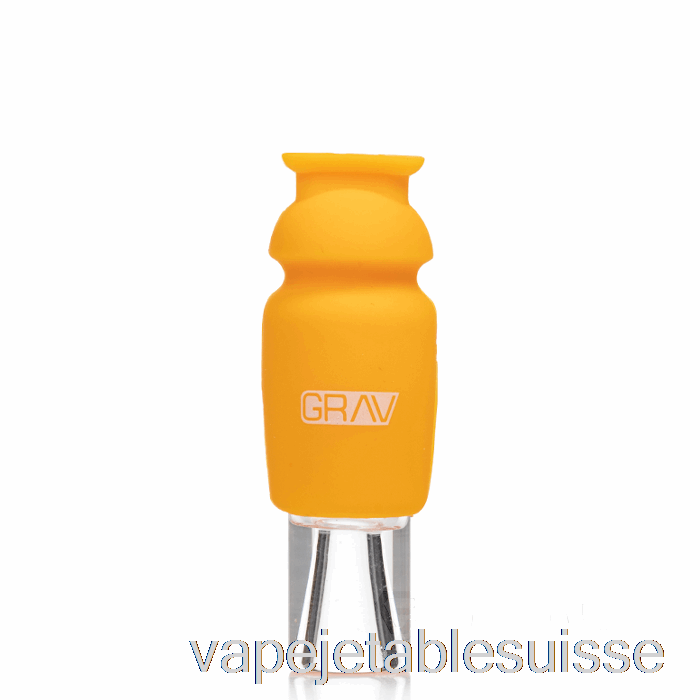 Vape Suisse Grav Béquille En Verre à Capuchon En Silicone Jaune Moutarde